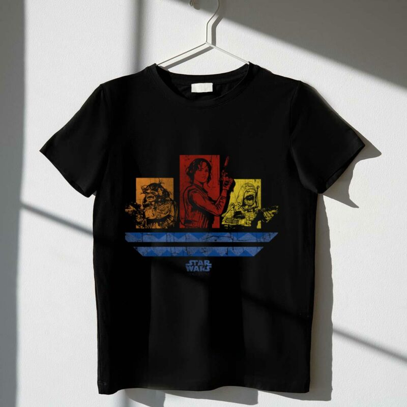 star wars rogue one jyn pao and bistanr vintage trio t shirt t shirt 1 1
