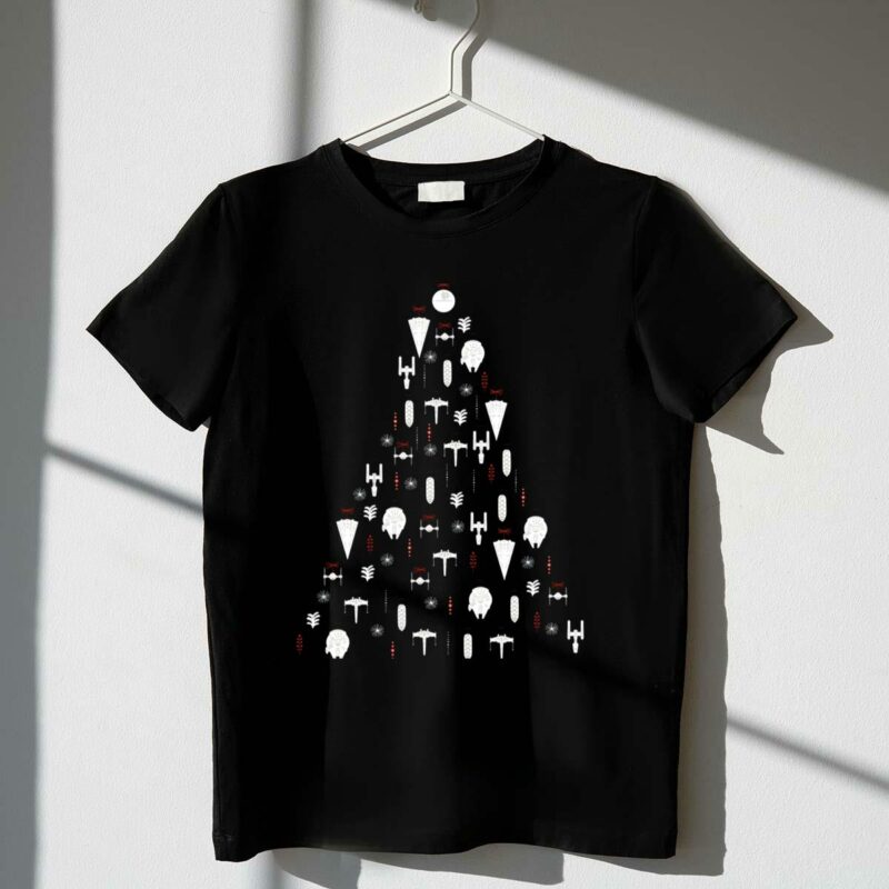 star wars ships christmas tree t shirt t shirt 1 1