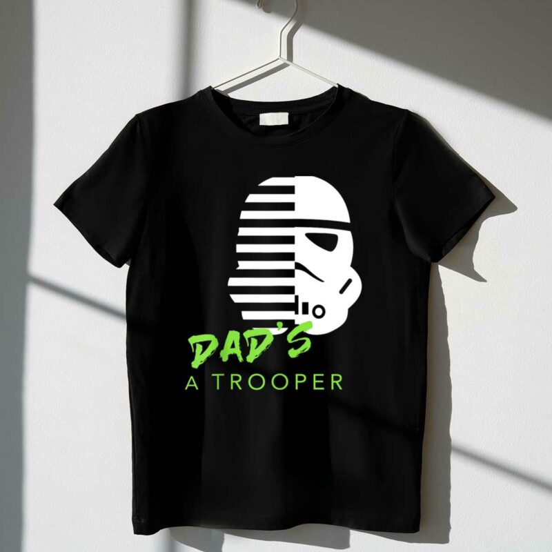 star wars stormtrooper dads a trooper black and white helmet t shirt t shirt 1 1