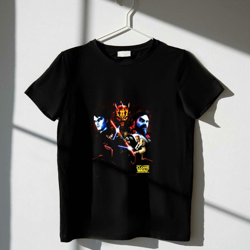 star wars the clone wars jedi vs sith anakin obi wan darth maul duel t shirt t shirt 1 1