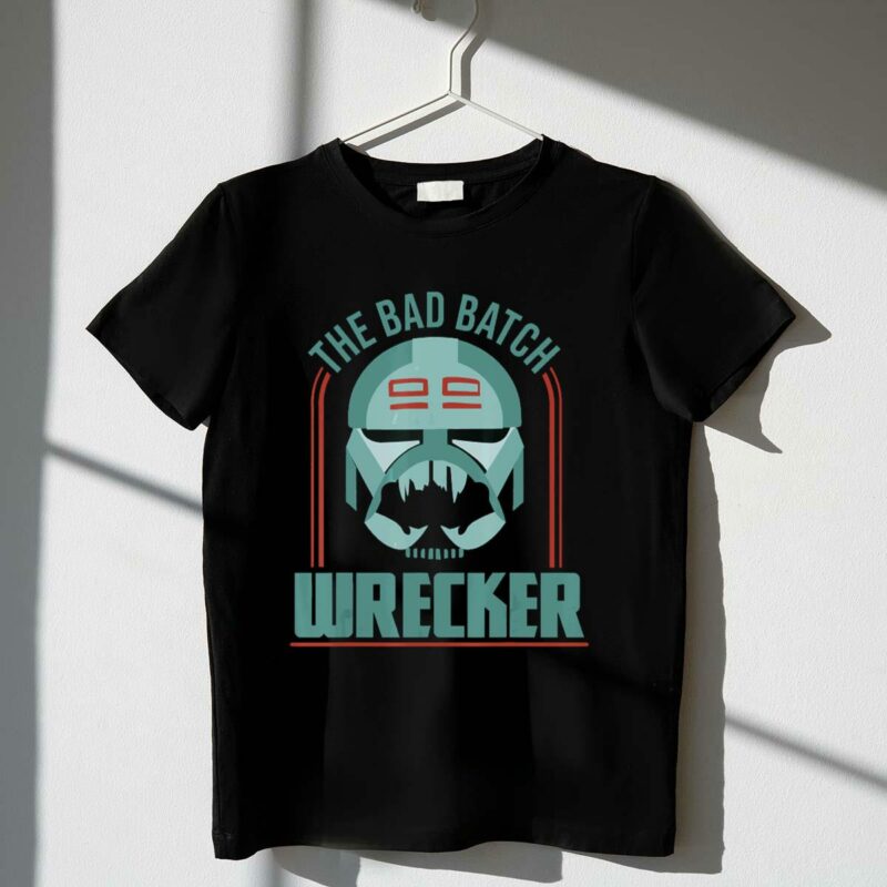 star wars the clone wars the bad batch wrecker helmet t shirt t shirt 1 1