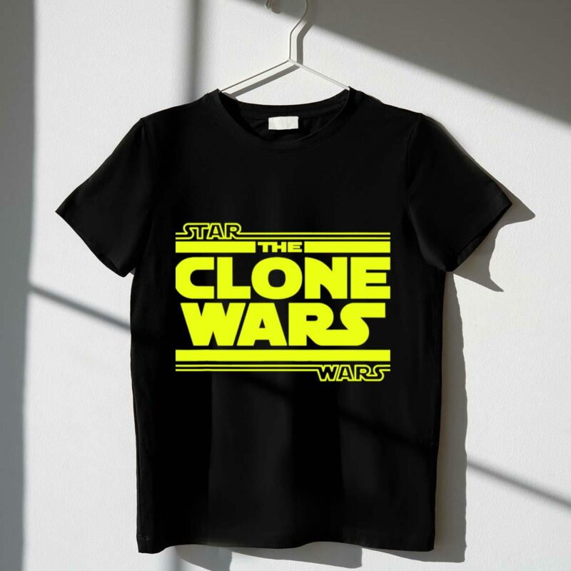 star wars the clone wars yellow t shirt t shirt 1 1