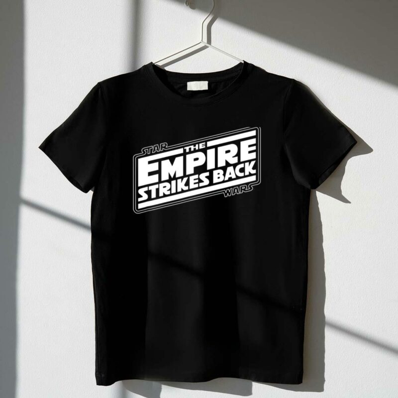 star wars the empire strikes back angled movie t shirt t shirt 1 1