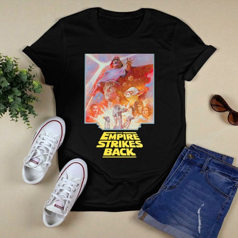 star wars the empire strikes back darth vader luke skywalker yoda at at walkers t shirt t shirt 0
