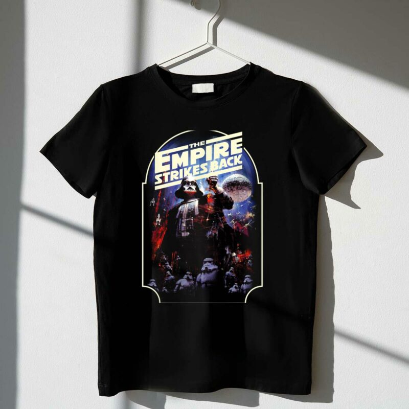 star wars the empire strikes back darth vader stormtroopers death star t shirt t shirt 1 1