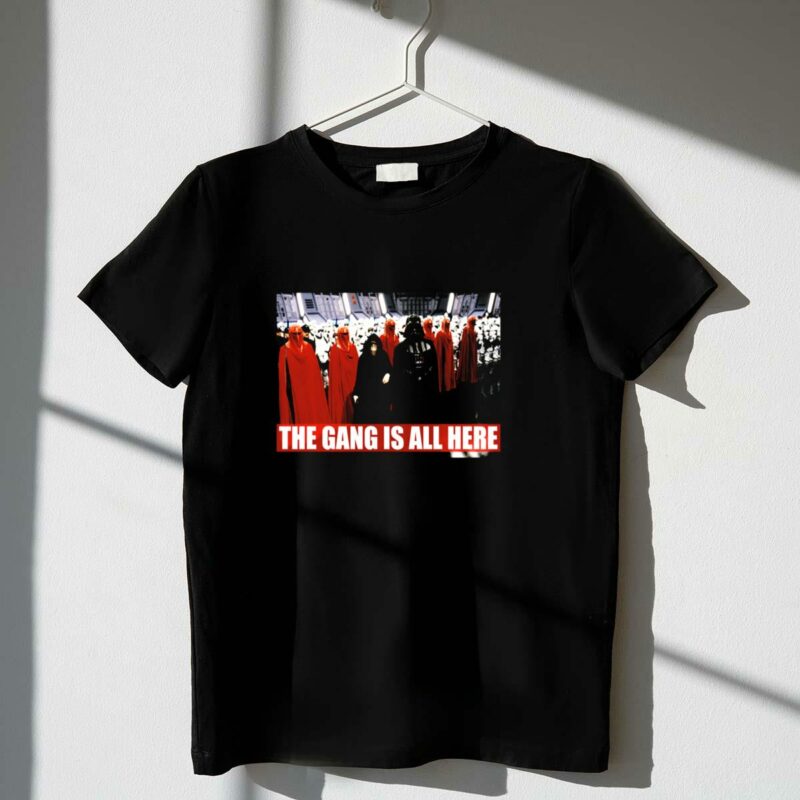 star wars the gang is all here vader emperor stormtroopers red guards t shirt t shirt 1 1