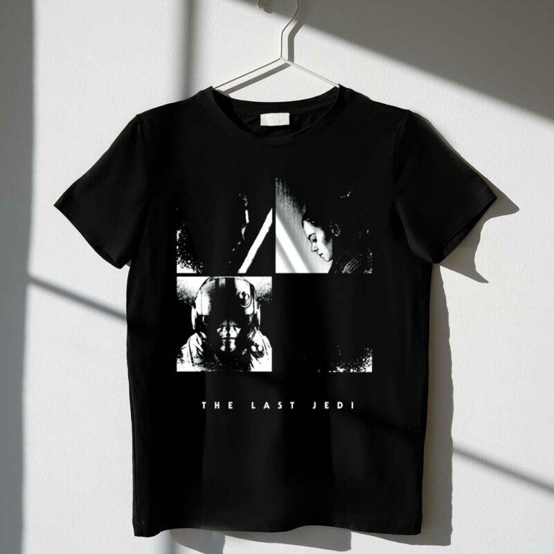 star wars the last jedi characters montage t shirt t shirt 1 1