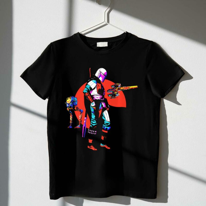 star wars the mandalorian at st walker fighter pilot t shirt t shirt 1 1