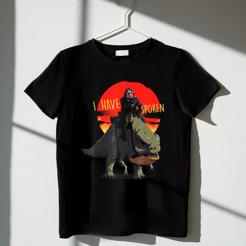 star wars the mandalorian i have spoken kuiil riding blurrg t shirt t shirt 1 1