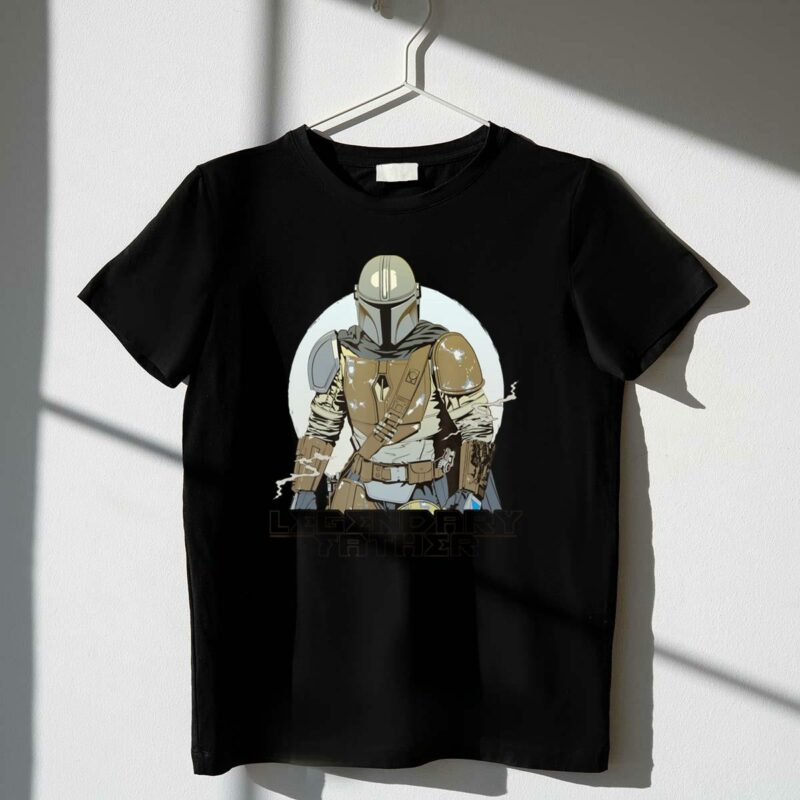 star wars the mandalorian legendary father fathers day t shirt t shirt 1 1