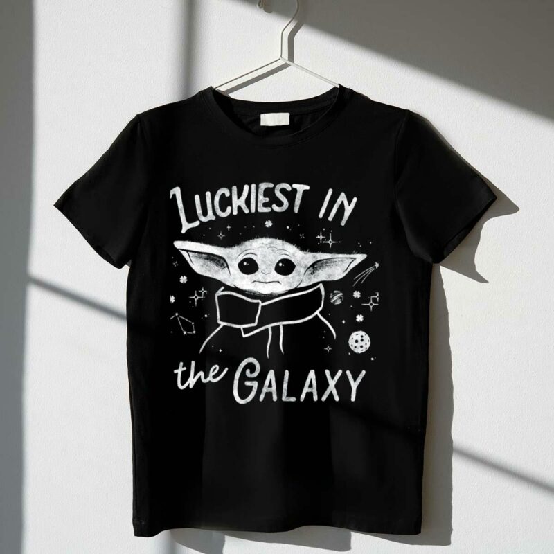 star wars the mandalorian the child luckiest in the galaxy constellation stars t shirt t shirt 1 1