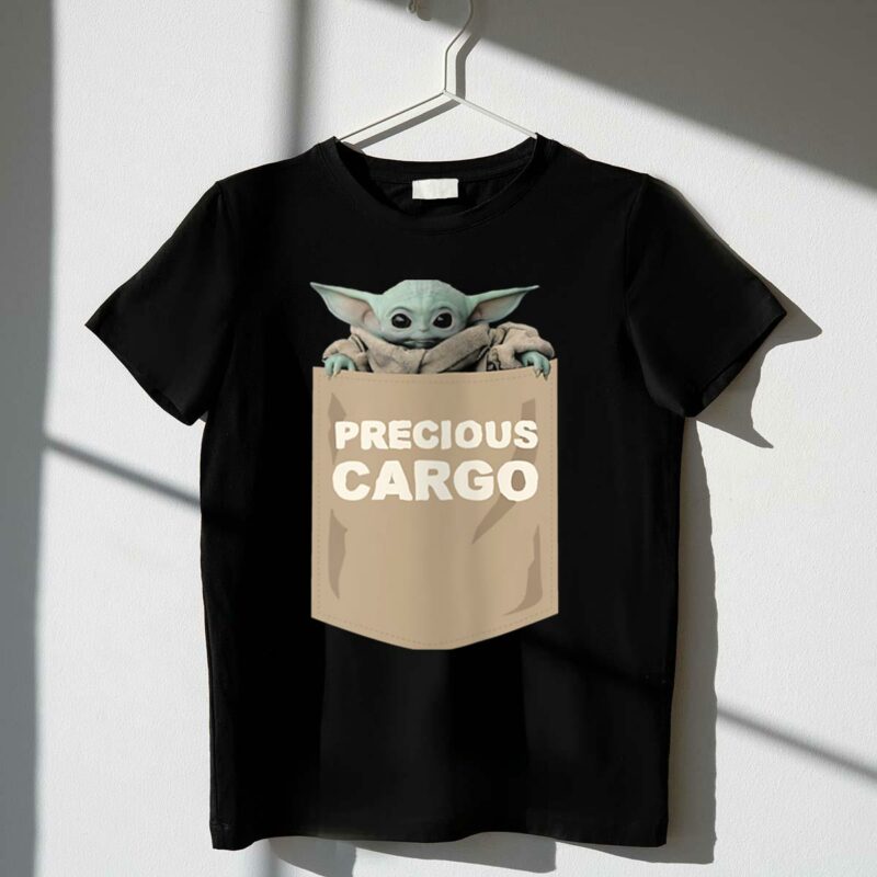 star wars the mandalorian the child precious cargo t shirt t shirt 1 1