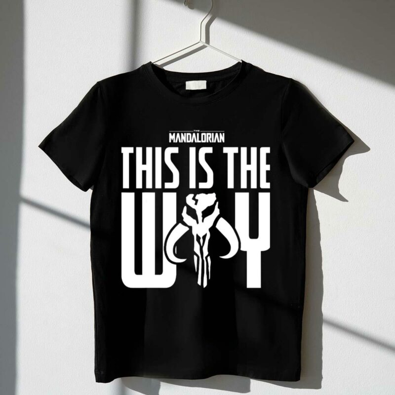 star wars the mandalorian this is the way mythosaur emblem t shirt t shirt 1 1