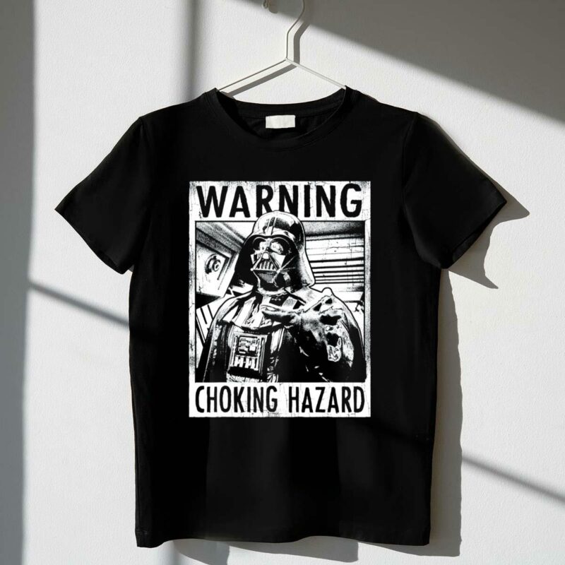 star wars warning darth vader choking hazard t shirt t shirt 1 1
