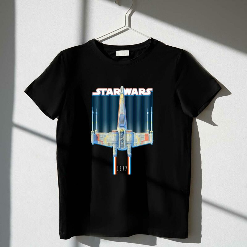 star wars x wing starfighter 1977 american flag t shirt t shirt 1 1