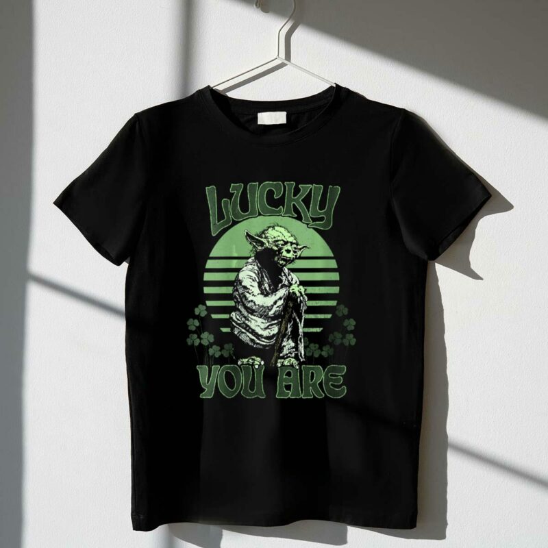 star wars yoda lucky you are st patricks day t shirt t shirt 1 1