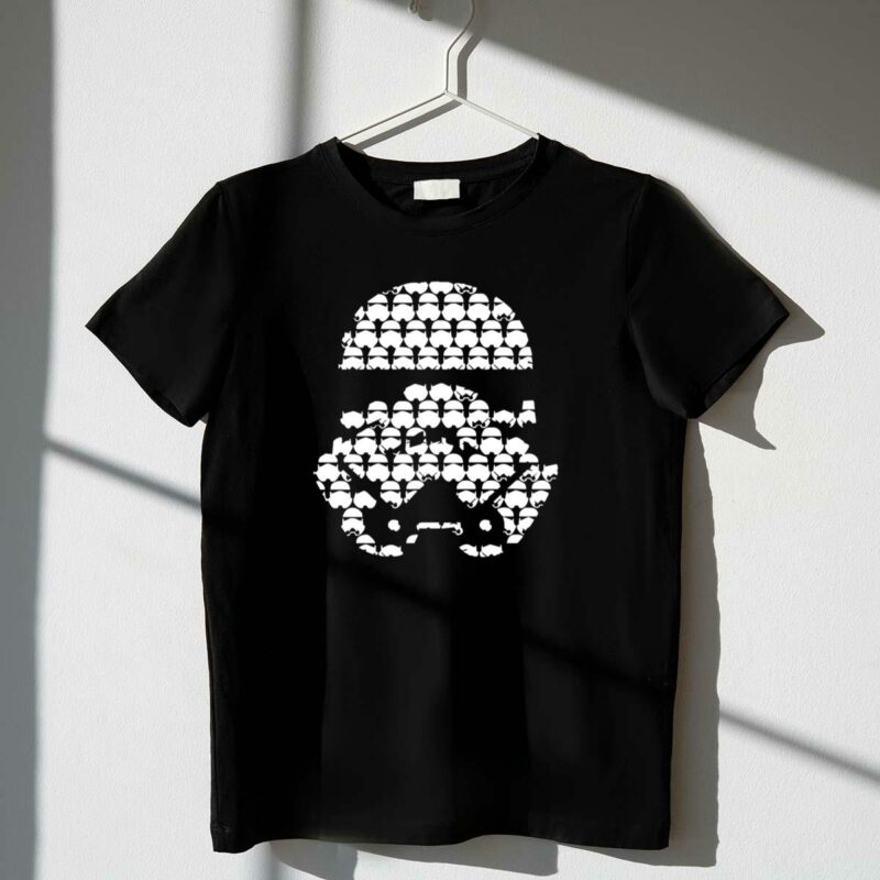 stormtrooper pattern star wars direct to garment printed t shirt t shirt 1 1