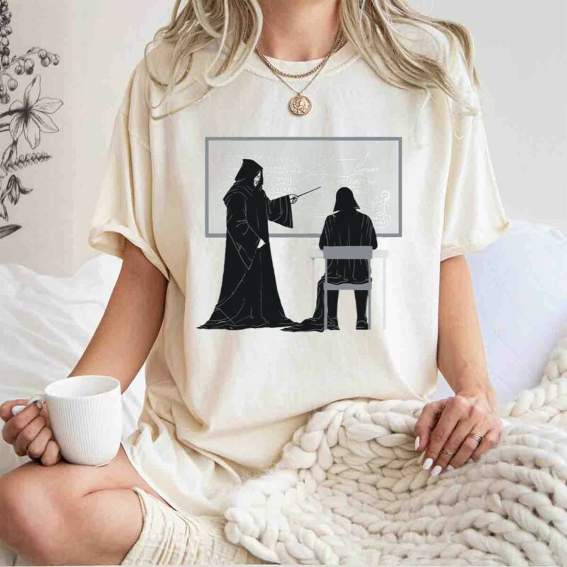 teach the force darth vader dark side star wars classroom t shirt t shirt 1 1