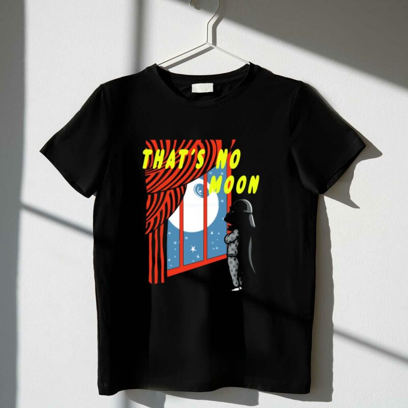 thats no moon darth vader star wars window scene t shirt t shirt 1 1