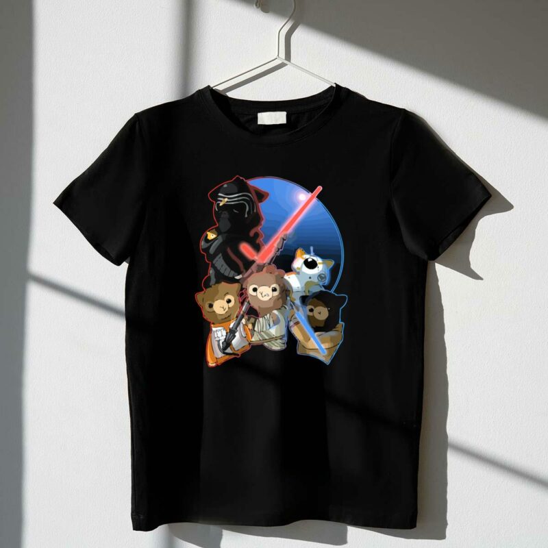 the alpaca awakens star wars parody with jedi and droid characters t shirt t shirt 1 1