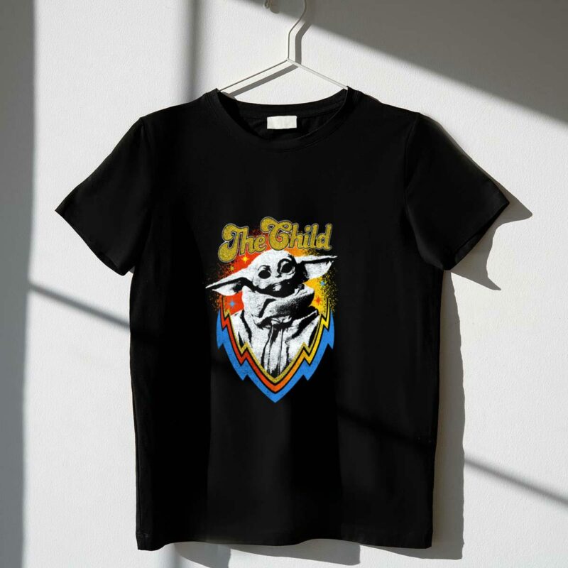 the child mandalorian badge vintage star wars t shirt t shirt 1 1