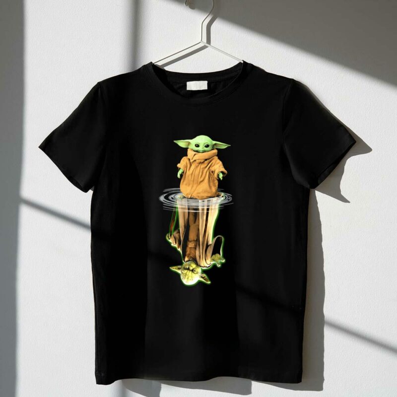 the child reflection star wars baby yoda mirror t shirt t shirt 1 1