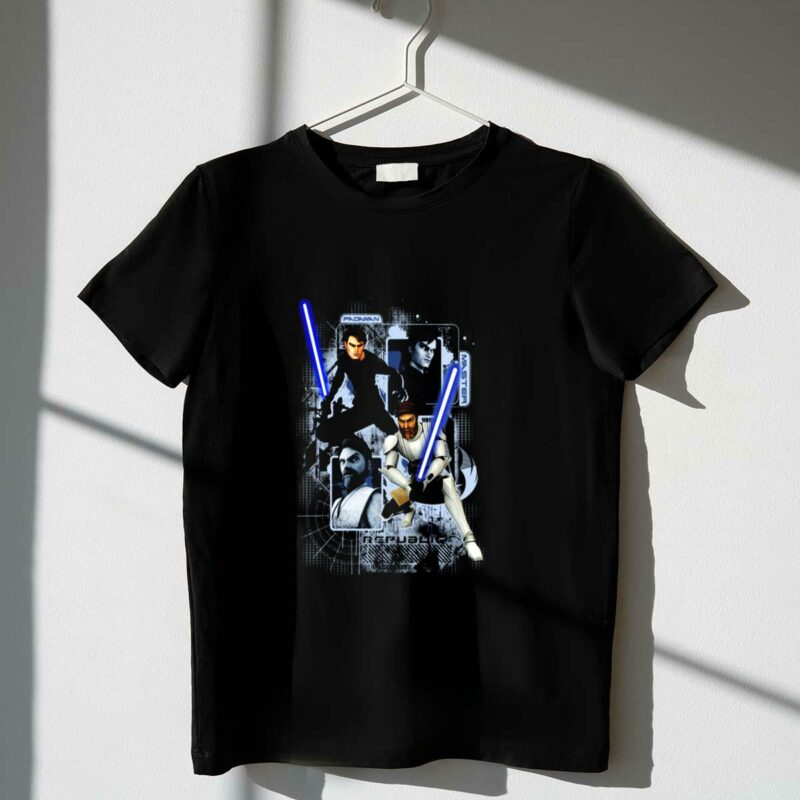 the clone wars republic padawan and master jedi star wars t shirt t shirt 1 1