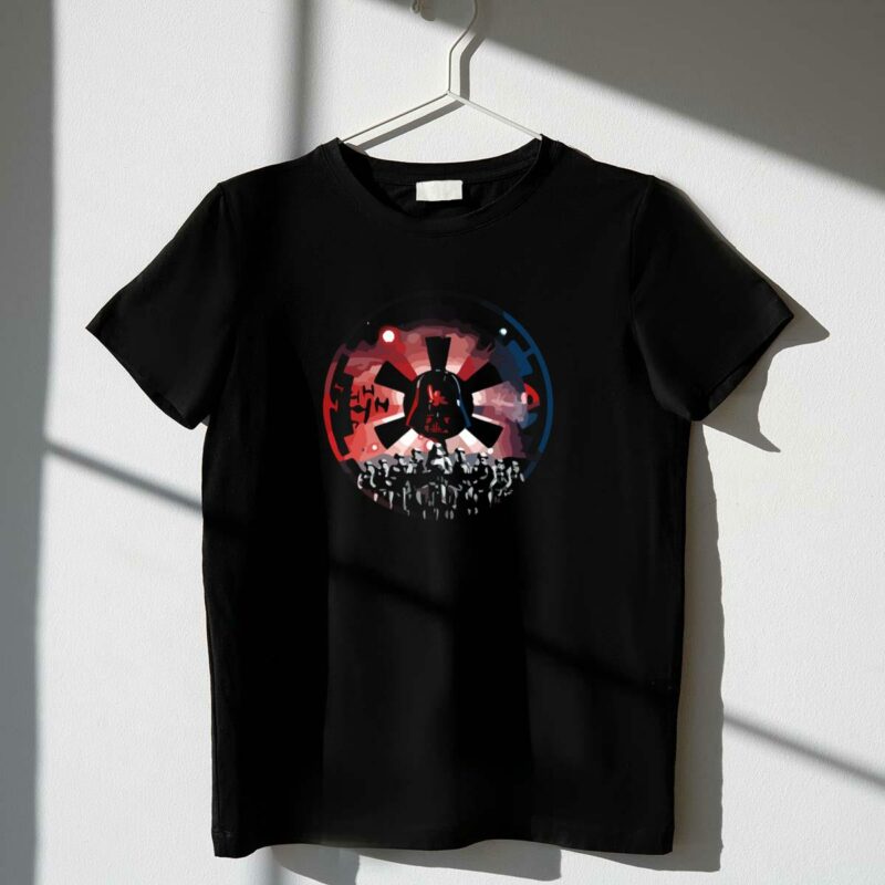 the empire rises darth vader troopers star wars badge t shirt t shirt 1 1
