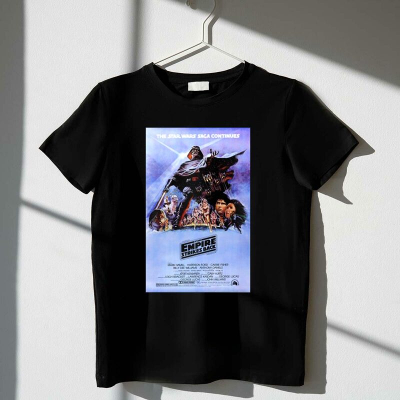 the star wars saga continues the empire strikes back original movie t shirt t shirt 1 1