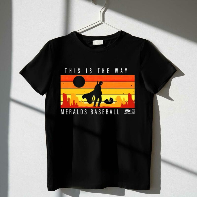 this is the way eugene emeralds baseball star wars mandalorian sunset scene t shirt t shirt 1 1