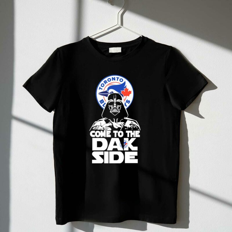 toronto blue jays darth vader come to the dark side star wars crossover t shirt t shirt 1 1