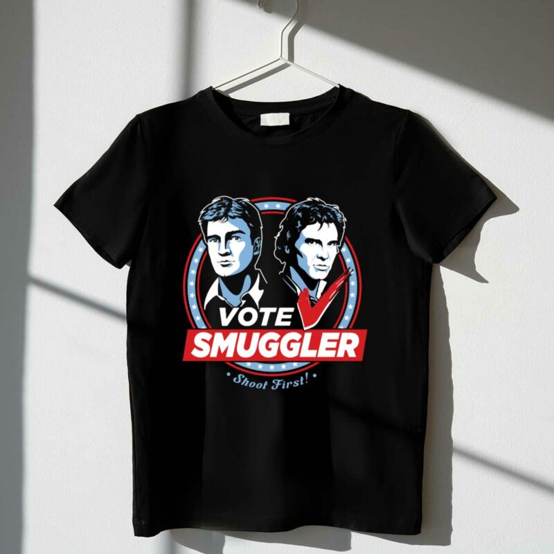 vote smuggler shoot first han solo star wars t shirt t shirt 1 1