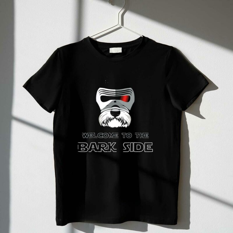welcome to the bark side of miniature schnauzer star wars kylo ren t shirt t shirt 1 1