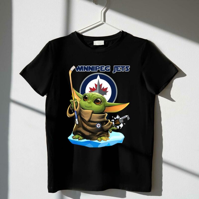 winnipeg jets baby yoda hockey puck star wars crossover t shirt t shirt 1 1