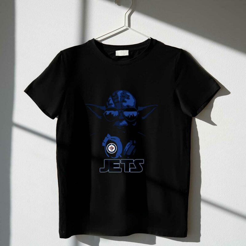 winnipeg jets yoda star wars fan crossover mashup t shirt t shirt 1 1