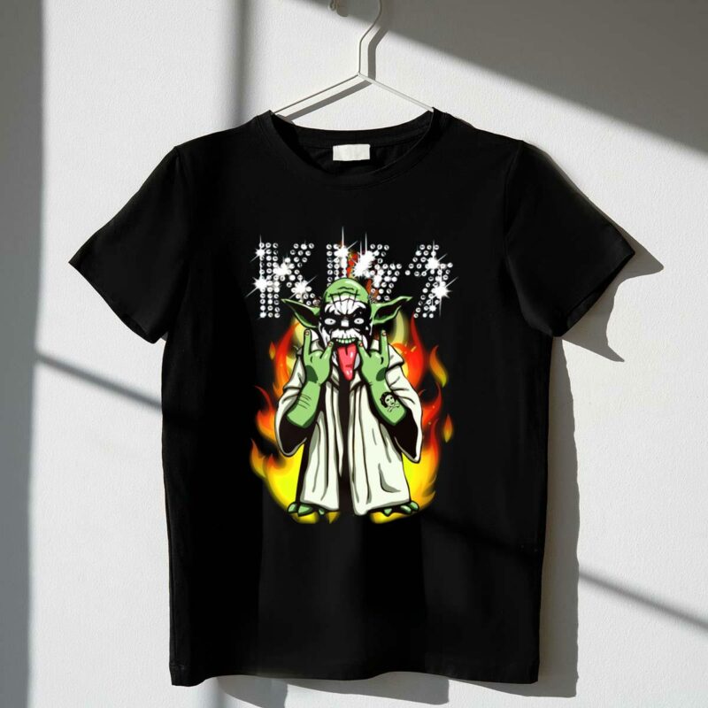 yod1 star wars kiss mashup with flames t shirt t shirt 1 1