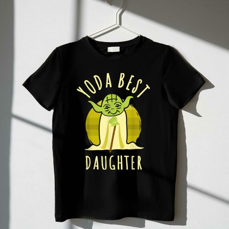 yoda best daughter cartoon yoda star wars t shirt t shirt 1 1