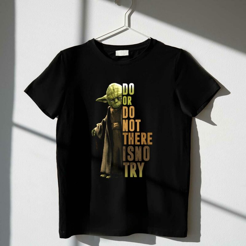 yoda do or do not there is no try star wars iconic jedi wisdom t shirt t shirt 1 1