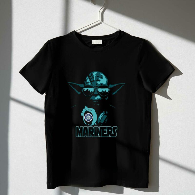 yoda mariners seattle star wars fans with sunglasses and seattle mariners t shirt t shirt 1 1