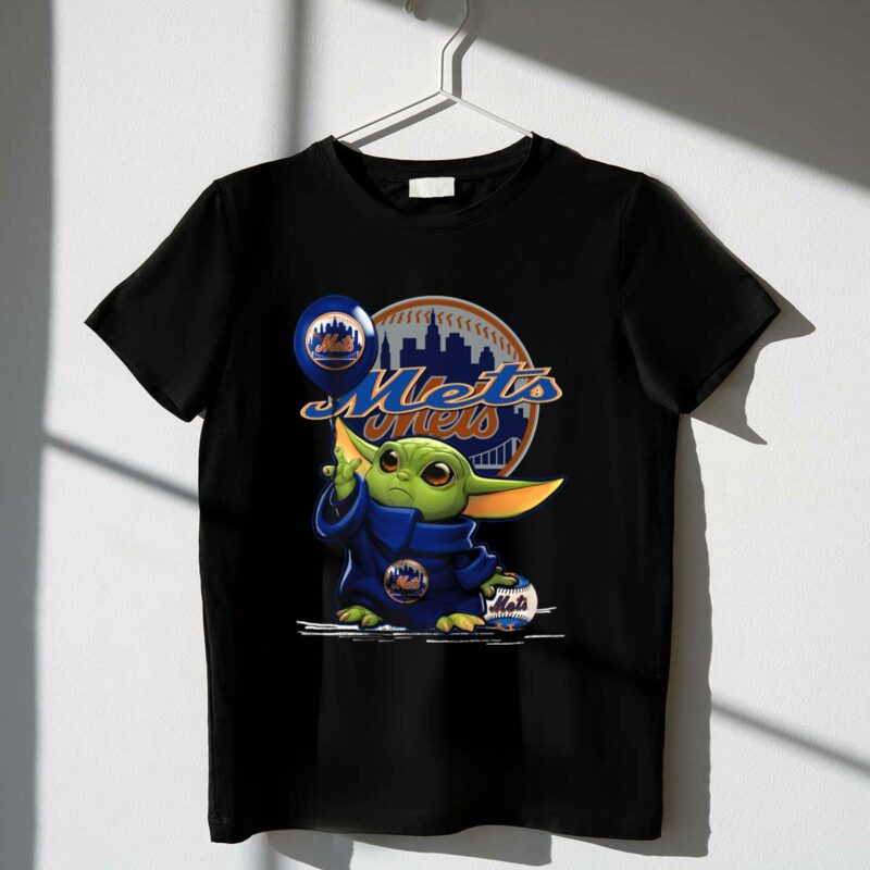 yoda mets star wars baseball fan art new york balloon and city skyline t shirt t shirt 1 1