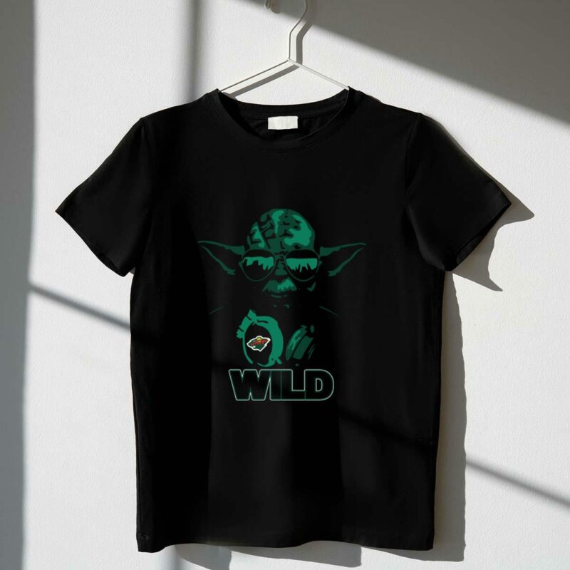 yoda star wars in minnesota wild hockey fans t shirt t shirt 1 1