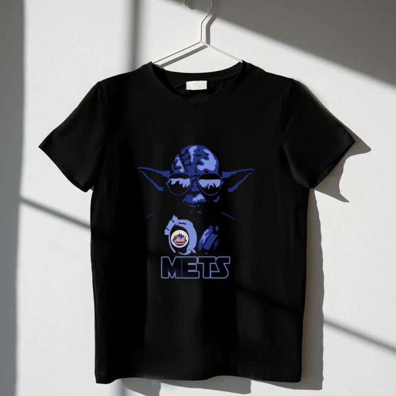 yoda star wars new york mets fans blue shades mets t shirt t shirt 1 1