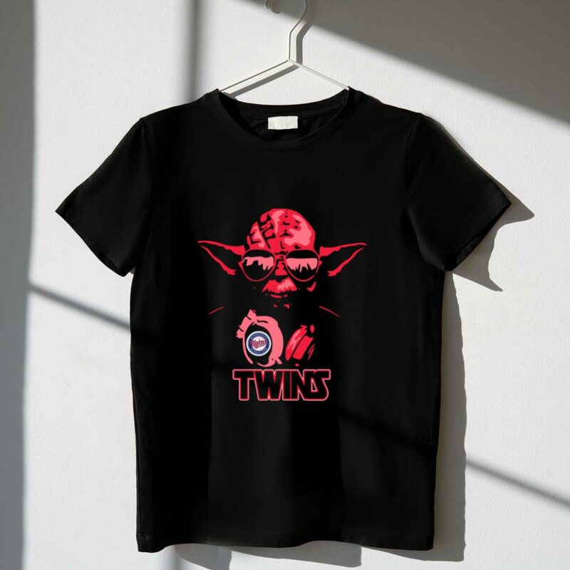 yoda star wars twins fans minnesota baseball mashup t shirt t shirt 1 1